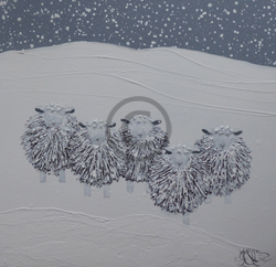 Sheep Paintings on Canvas